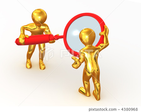 Two man with loupe. Search Two man with loupe. Search 4380968