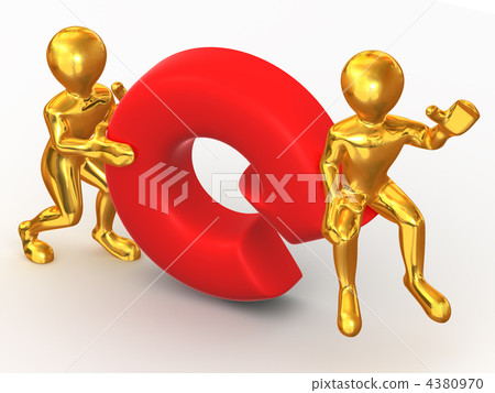 Two men with Refresh symbol Two men with Refresh symbol 4380970