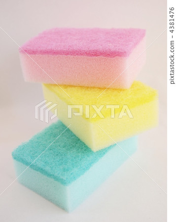 海綿 廚房用品 三種顏色的 4381476