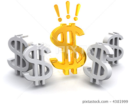 Sign of dollar 4381999