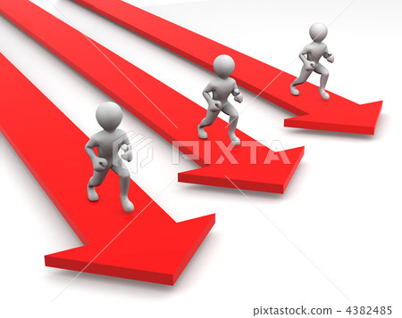 Men runningon arrows 4382485