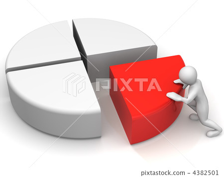 一部分 管理 %-插圖素材 [4382501] - PIXTA圖庫