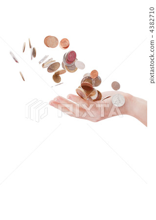 coins in the hand 4382710