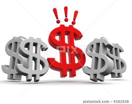 Sign of dollar 4382836