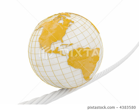 Earth on rope 4383580