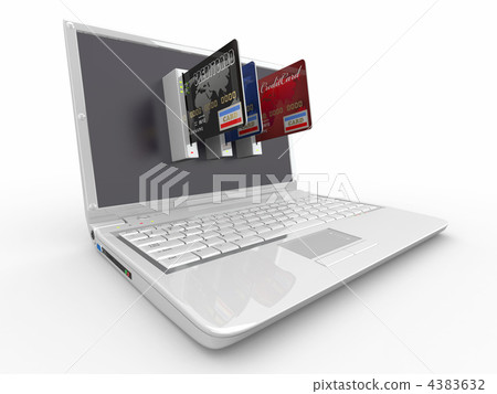 E-commerce. Laptop and credit card. E-commerce. Laptop and credit card. 4383632