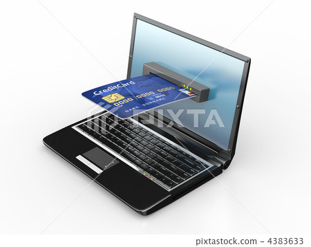 E-commerce. Laptop and credit card. E-commerce. Laptop and credit card. 4383633