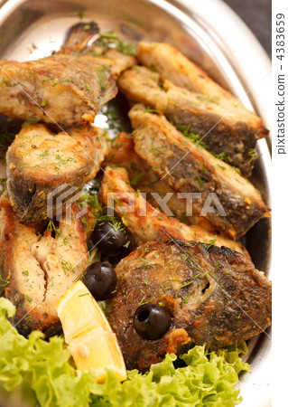 fried fillet carp 4383659