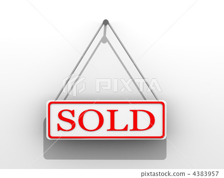 Sign "sold" 4383957