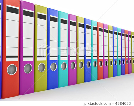 Archive. Many folders on white isolated background Archive. Many folders on white isolated background 4384033