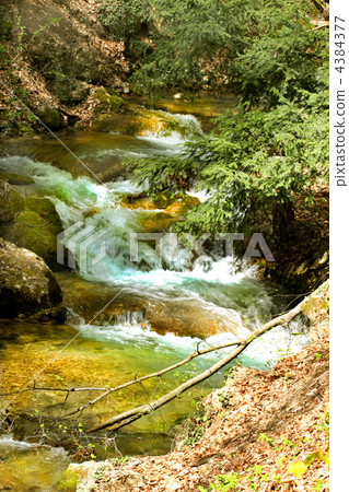 Waterfall Jur-Jur in Cremea. 4384377