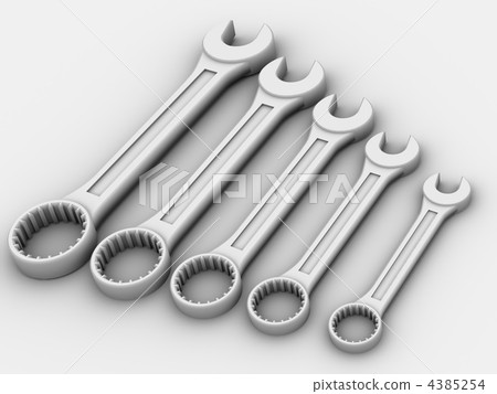 Five spanners 4385254