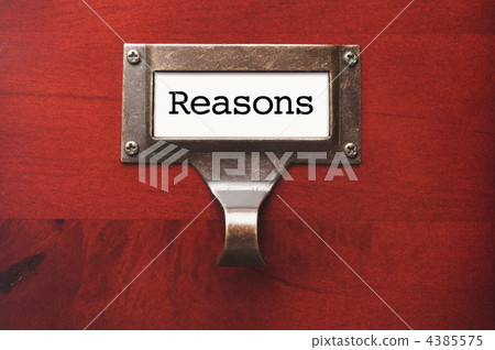Lustrous Wooden Cabinet with Reasons File Label 4385575