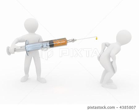 Men with syringe 4385807