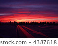 People who watch sunsets from the observatory 4387618