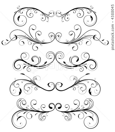 floral decorative elements 4388045