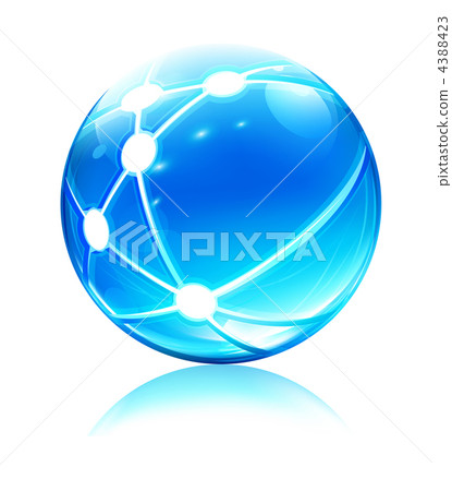 network sphere icon 4388423