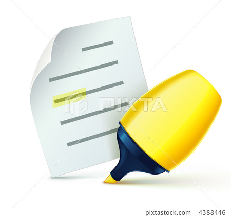 fat yellow marker fat yellow marker 4388446