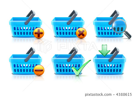 shopping baskets set 4388615