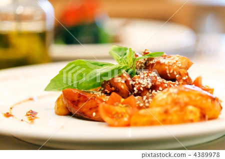 chicken with sesame chicken with sesame 4389978