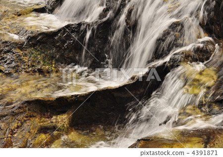 clear stream, early spring, river surface 4391871