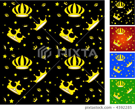 Crown seamless pattern - Stock Illustration [4392285] - PIXTA