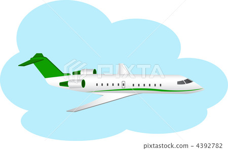 plane among the clouds - Stock Illustration [4392782] - PIXTA