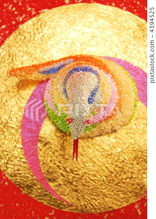 三好新年的材料蛇·金姬洗紙背垂直位置俯視查看 三好新年的材料蛇·金姬洗紙背垂直位置俯視查看 4394525