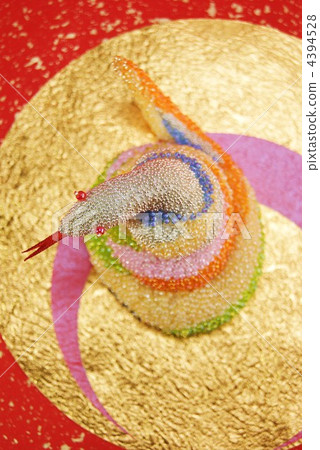 Year New Year's card material Snake sideways · Vertical position overhead view up 4394528