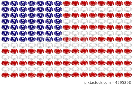 美國國旗賭場籌碼 4395298