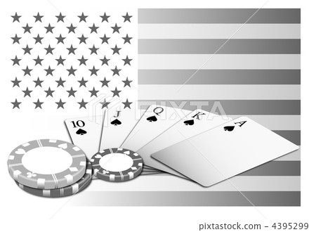 美國國旗賭場籌碼 4395299