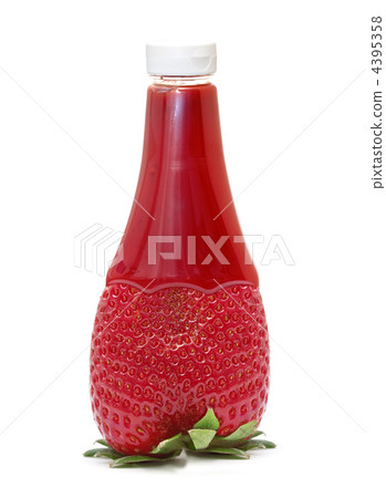 strawberry jam in a bottle strawberry shape 4395358