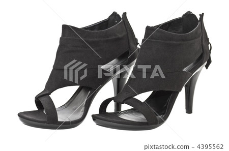 High heeled black shoe High heeled black shoe 4395562