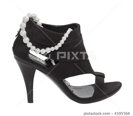 High heeled black shoe High heeled black shoe 4395566