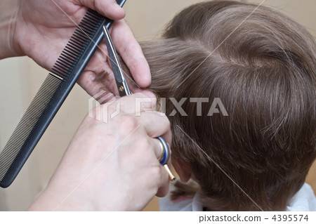 cutting hair at the barber cutting hair at the barber 4395574