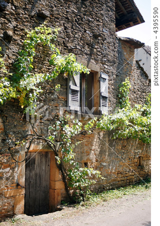 door in the ancient stone house door in the ancient stone house 4395590