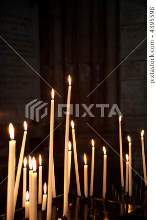 Candles in a church Candles in a church 4395598