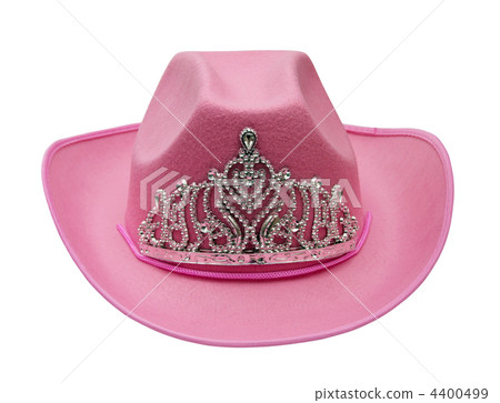 pink cowboy hat isolated on white background 4400499