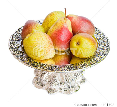 Pears isolated on a white background. 4401708
