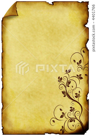 old paper background with ornaments 4401766