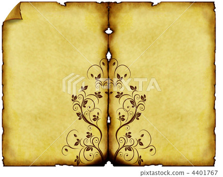 old paper background with ornaments 4401767