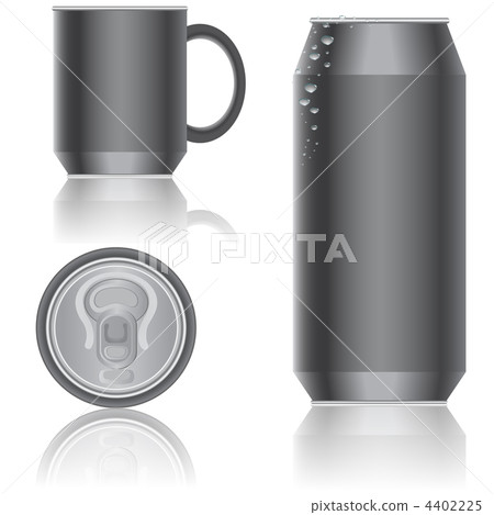 Aluminum packaging for beverages. Vector. 4402225