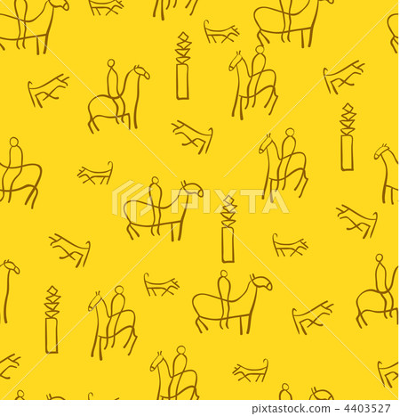 The figure shows the ancient drawings. 4403527