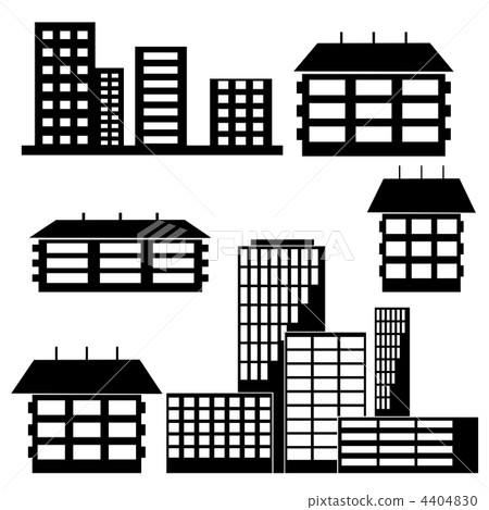 different kind of houses and buildings - Vector Illustration different kind of houses and buildings - Vector Illustration 4404830
