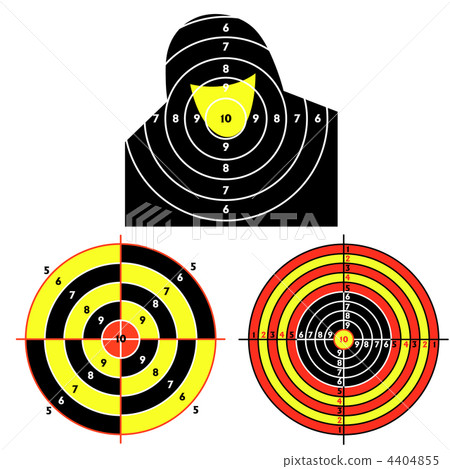Set targets for practical pistol shooting, exercise. Set targets for practical pistol shooting, exercise. 4404855