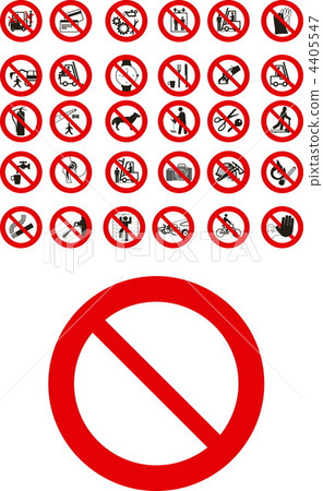 Prohibited signs Prohibited signs 4405547