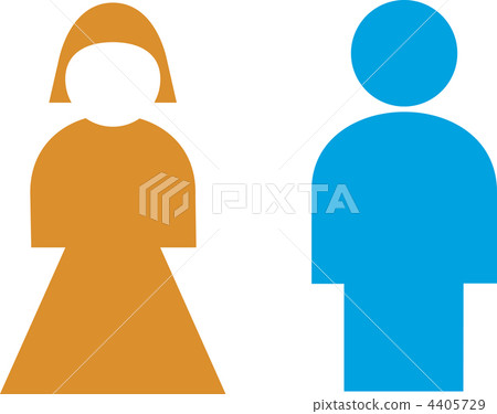 Restroom sign, male, female Restroom sign, male, female 4405729