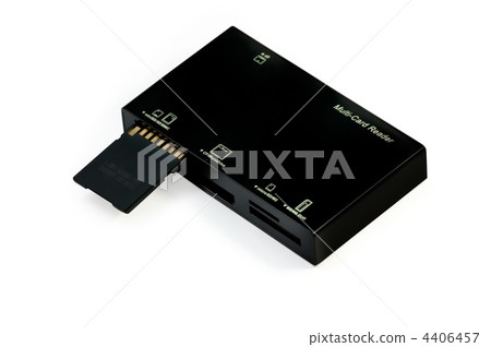 USB multi card reader with flash card USB multi card reader with flash card 4406457