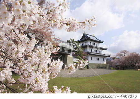 松前城 城堡廢墟 城堡塔樓 4407076