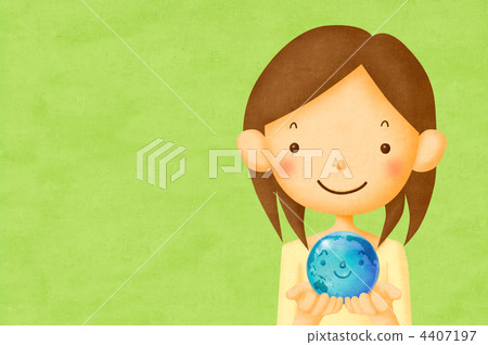 With the earth 4407197